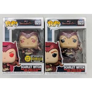 Funko Pop!  Marvel - Scarlet Witch #823 & Glow GITD Exclusive #823 Alternate Art